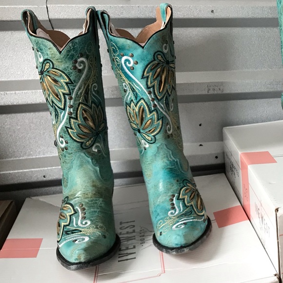 IVE WEST BOOTS Needles Turquesa -Cowgirl Boots - Picture 4 of 8